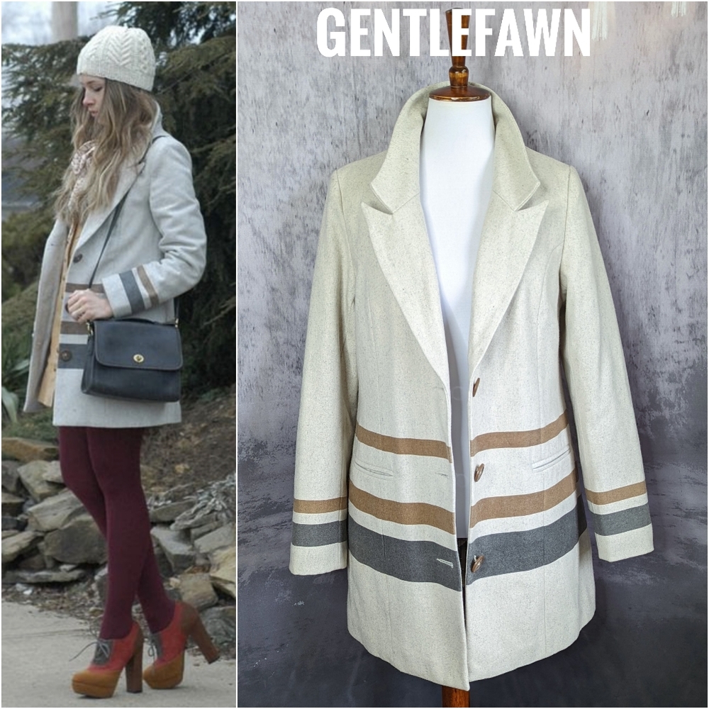 Anthropologie Gentle Fawn Storm Coat, size Large, multi color, faux fur - Picture 12 of 16